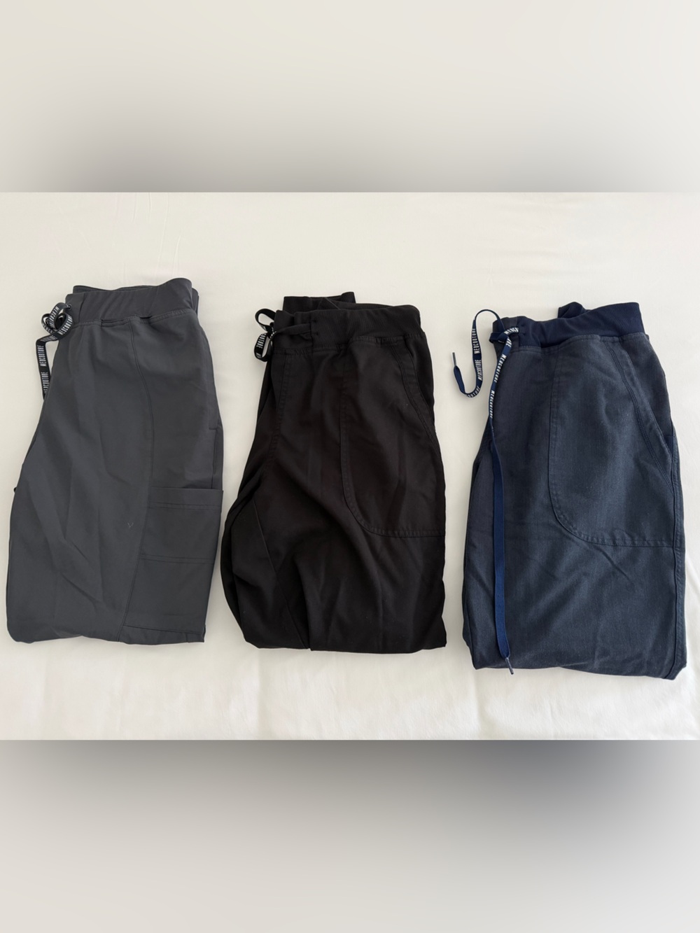 Med Couture Women’s Jogger Scrub Pants- Set of Three- Size M